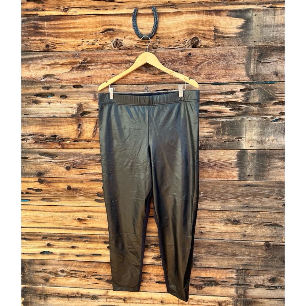 OLD NAVY | Faux Leather Front Leggings XL